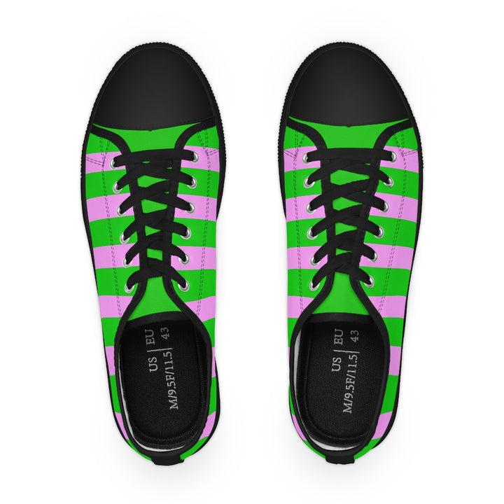 Green & Pink Low Tops - Men's Sizing