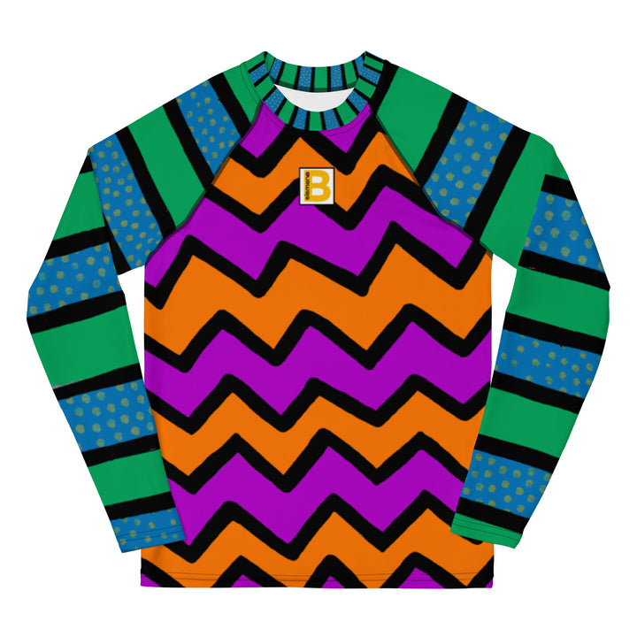 Kids Swim Shirt - Zig Zag