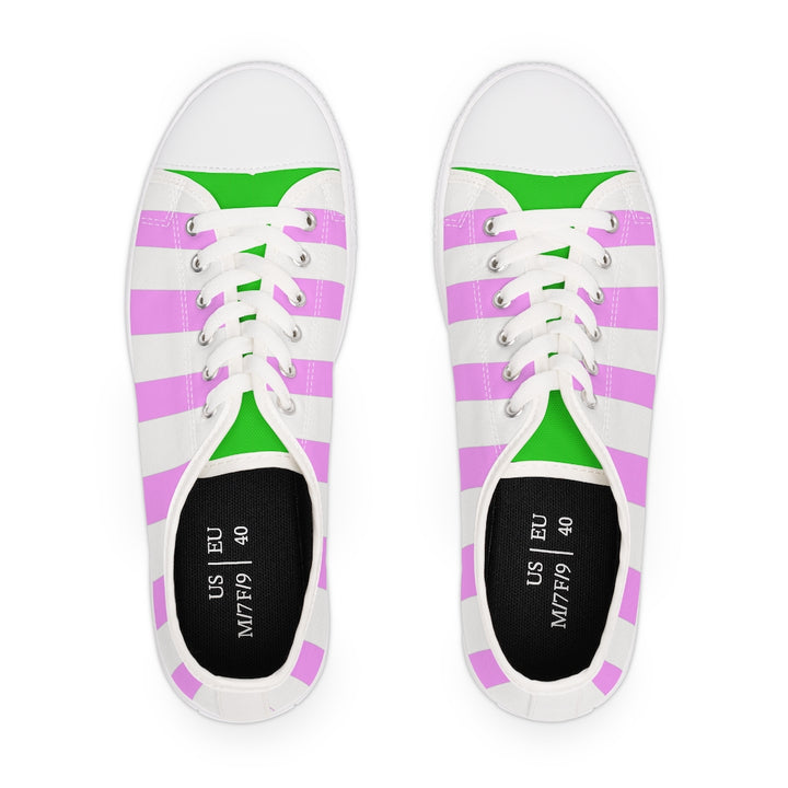 Pink & Green Low Tops - Women's Sizing