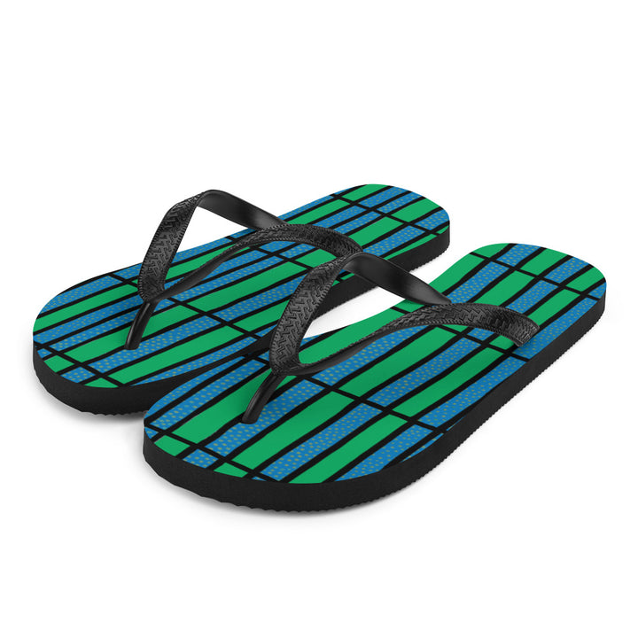 Striped Flip-Flops