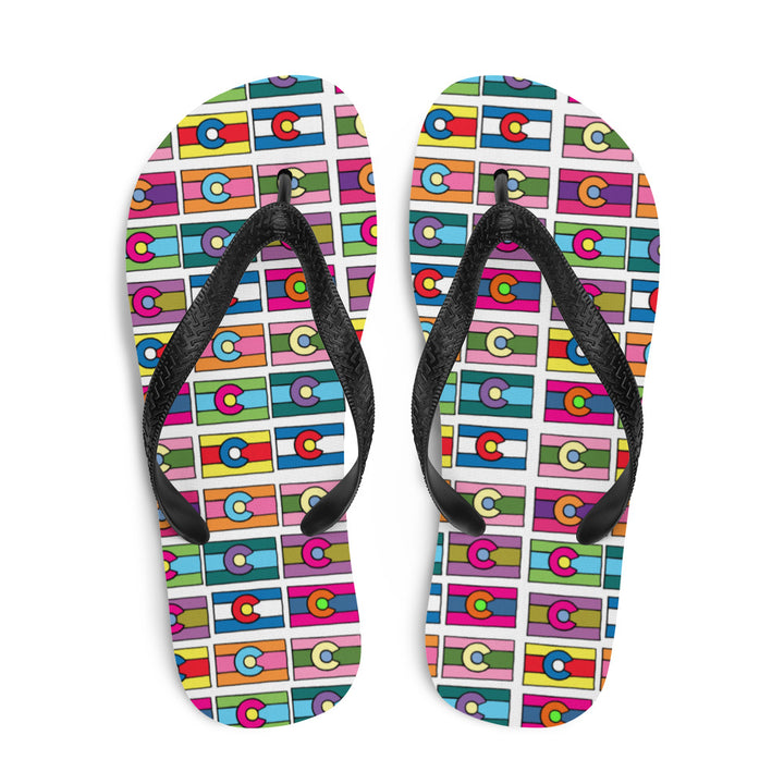 Colorado Flag Flip-Flops